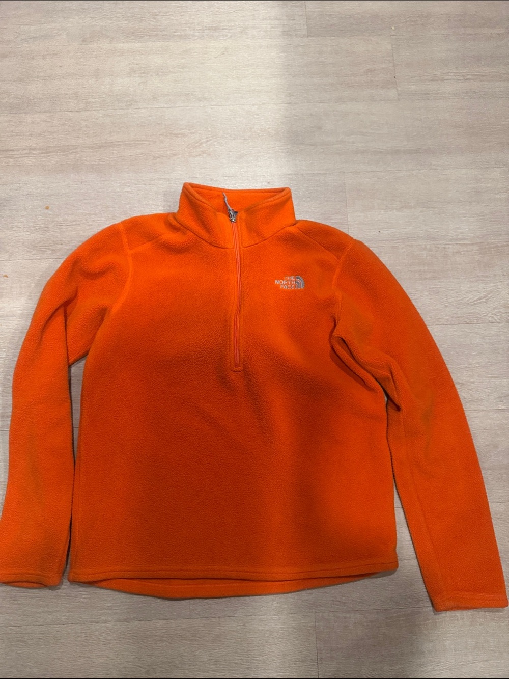 The North Face Women's Orange Half-Zip Fleece Pullover
